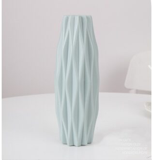 Bloem Vaas Decoratie Thuis Plastic Vaas Witte Imitatie Keramische Bloempot Bloemenmand Nordic Decoratie Vazen Voor Bloemen Green2