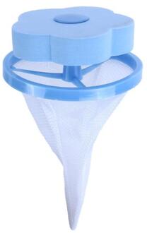 Bloem Wasgoed Schoon Bal Herbruikbare Wasserij Filtratie Haar Wasmachine Verwijdering waspoeder Cleaning Tools blauw-ronde
