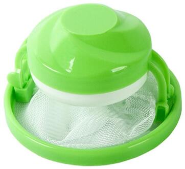 Bloem Wasgoed Schoon Bal Herbruikbare Wasserij Filtratie Haar Wasmachine Verwijdering waspoeder Cleaning Tools groen 16 x 9.7 cm