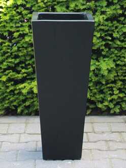 Bloembak fiber cement 76*32 cm. kleur zwart