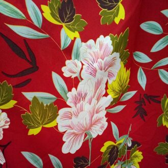 Bloemen Chiffon stof Elastische Zou Chiffon Jurk stoffen Sjaal Gedrukt Lente en Zomer Breed-legged Broek Blouse Stof 2