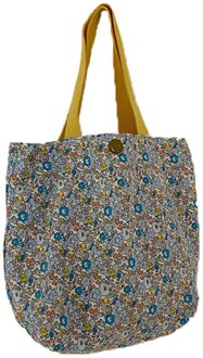 Bloemen Draagbare Lunch Tas Katoen Stof Picknick Voedsel Zakken Meisjes Lunch Pouch Casual Dames Mini Handtas Duurzaam Winkelen Handtas 1