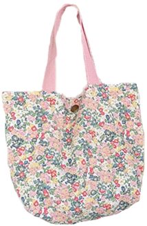 Bloemen Draagbare Lunch Tas Katoen Stof Picknick Voedsel Zakken Meisjes Lunch Pouch Casual Dames Mini Handtas Duurzaam Winkelen Handtas 3