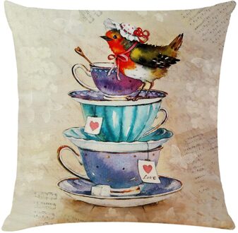 Bloemen Life Tree Katoen Linnen Sofa Taille Kussenhoes Kussensloop Home Decor Goedkoper Kussensloop Rome Decor