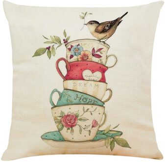 Bloemen Life Tree Katoen Linnen Sofa Taille Kussenhoes Kussensloop Home Decor Goedkoper Kussensloop Rome Decor