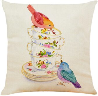 Bloemen Life Tree Katoen Linnen Sofa Taille Kussenhoes Kussensloop Home Decor Goedkoper Kussensloop Rome Decor