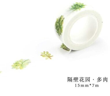 Bloemen Papier Washi Tape 15Mm * 7M Bloemen Masking Tapes Decoratieve Stickers Diy Briefpapier Schoolbenodigdheden Washi Tape stickers