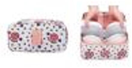 Bloemen Patroon Waterdichte Draagbare Patroon Reizen Ondergoed Beha Opbergdoos Tas Grote Capaciteit Travel Organizer Pouch