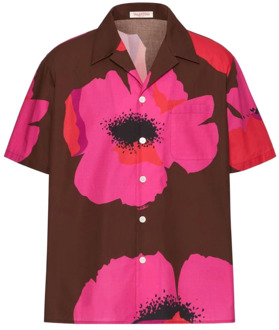 Bloemen Poplin Overhemd Valentino Garavani , Multicolor , Heren - L,M