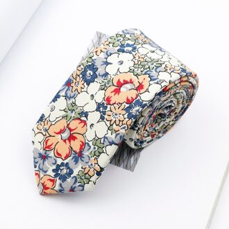 Bloemen Stropdassen Voor Mannen Vrouwen 6.5Cm Casual Katoenen Slim Tie Handgemaakte Kleurrijke Bloem Wedding Party Gravata Pak Kraag Floral 2