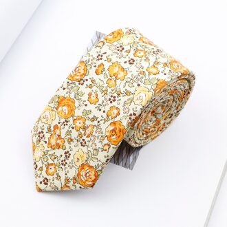 Bloemen Stropdassen Voor Mannen Vrouwen 6.5Cm Casual Katoenen Slim Tie Handgemaakte Kleurrijke Bloem Wedding Party Gravata Pak Kraag Floral 4