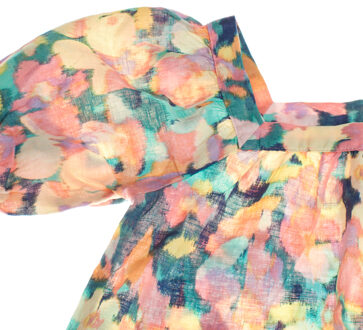 Bloemenjurk met korte mouw 601084 meisjes Veelkleurig