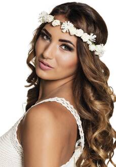 Bloemenkrans Ibiza wit Wit - Transparant