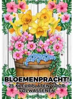 Bloemenpracht! - 25 Kleurplaten Voor Volwassenen - Kleurboek Shop