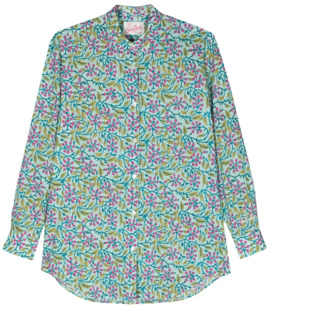 Bloemenprint Klassieke Kraag Overhemd MC2 Saint Barth , Multicolor , Dames