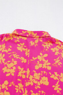 Bloemenprint Minijurk Stoffig Roze