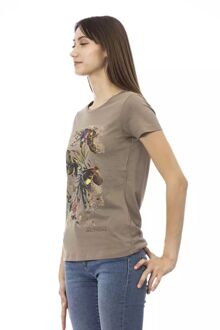 Bloemenprint T-shirt Salie Groen