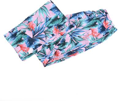 Bloemenprint Zijden Nachtkleding Top - maat Roze