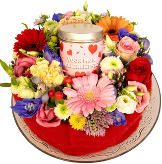 Bloementaart blikje Allerliefste