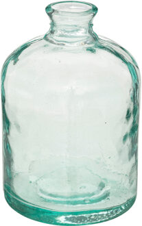 bloemenvaas Apotheker Fles model - transparant - glas - H20 x D12 cm - Vazen