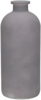 Bloemenvaas Avignon - Fles model - glas - mat grijs - H25 x D11 cm