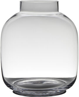 Bloemenvaas - bolvormig - glas - 5L - D26 x H29 cm - boeketten - stijlvol - luxe model