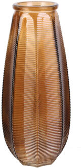 Bloemenvaas Capella - boeket - glas - amber- H28 cm