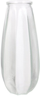 Bloemenvaas Capella - boeket - glas - transparant- H28 cm