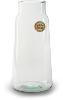 Bloemenvaas - Eco glas transparant - H30 x D14.5 cm