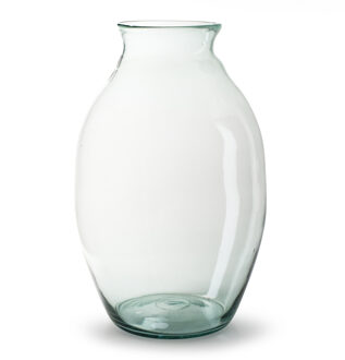 Bloemenvaas - Eco glas transparant - H55 x D36 cm - Vazen