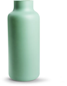 Bloemenvaas Gigi - mat groen - eco glas - D14,5 x H35 cm - melkbus vaas