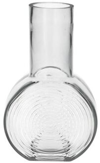 Bloemenvaas - helder - transparant glas - D6 x H23 cm - Vazen