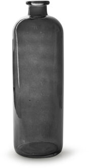 Bloemenvaas Jardin - transparant smoke glas - D11 x H33 cm - flesvaas