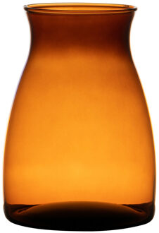 Bloemenvaas Julia - Amber Orange - glas - D10 x H20 cm