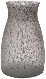 Bloemenvaas Julia - lichtgrijs graniet - glas - D10 x H20 cm - Vazen