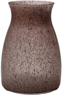 Bloemenvaas Julia - rood graniet - glas - D10 x H20 cm