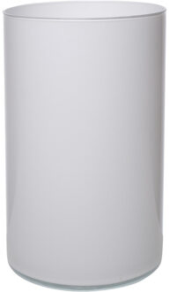 Bloemenvaas Neville - mat wit - glas - D16 x H30 cm