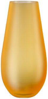 Bloemenvaas New York - mat goudgeel - glas - H30 cm