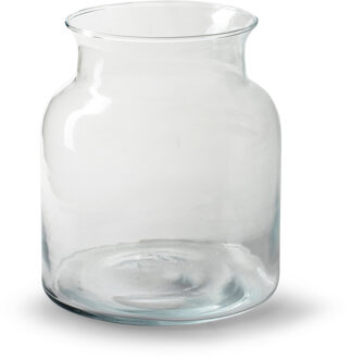 Bloemenvaas Nobles - helder transparant - glas - D19 x H20 cm - fles vaas
