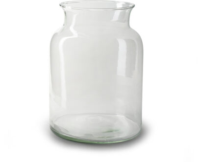 Bloemenvaas Nobles - helder transparant - glas - D19 x H25 cm - fles vaas