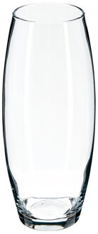 bloemenvaas Ovaal model - transparant - glas - H26 x D11 cm - Vazen
