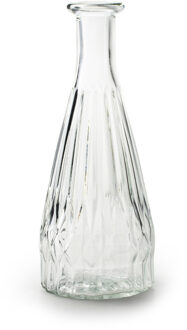 Bloemenvaas Patty - helder transparant glas - D8,5 x H21 cm - fles vaas