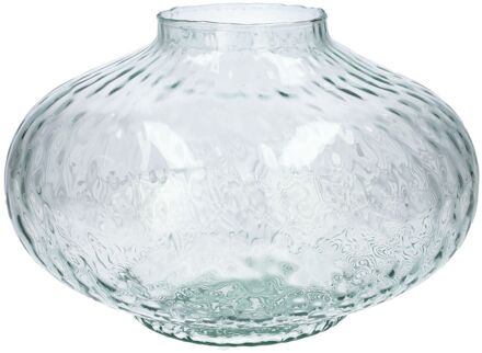 Bloemenvaas Urban - helder transparant glas - D31 x H20 cm - decoratieve vaas - bloemen/takken - Vazen