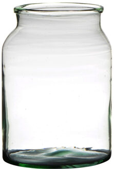 Bloemenvaas van gerecycled glas 25 x 19 cm