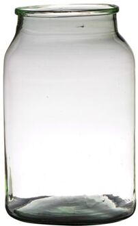 Bloemenvaas van gerecycled glas 34 x 22 cm - Vazen Transparant