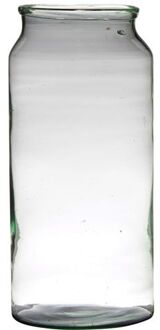 Bloemenvaas van gerecycled glas 39 x 19 cm - Vazen Transparant