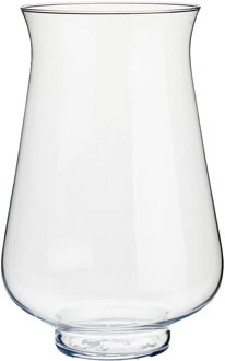 Bloemenvaas van glas 21 x 31 cm - Vazen Transparant