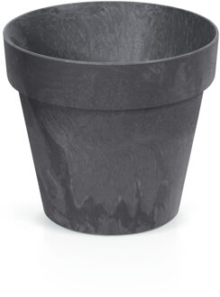 Bloempot - betonlook - antraciet - kunststof - 30 cm - Plantenpotten Grijs