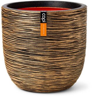 Bloempot bol Rib NL - 35x34 - Goud