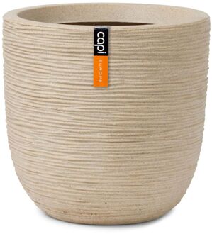 Bloempot bol Waste Rib NL - 43x41 - Terrazzo beige